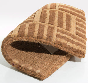 Homeroots 18" X 30" Brown Coir Outdoor Door Mat   573944
