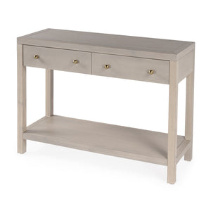 Butler Specialty Nora Rectangular Wood Console Table With 2 Storage Drawers And Open Shelf For Stylish Living Spaces Taupe Acacia Wood,Acacia Veneer,Mdf,Pine Wood 5739450-butler