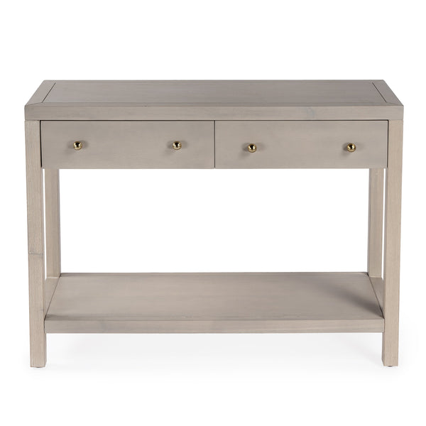 Butler Specialty Nora Rectangular Wood Console Table With 2 Storage Drawers And Open Shelf For Stylish Living Spaces Taupe Acacia Wood,Acacia Veneer,Mdf,Pine Wood 5739450-butler