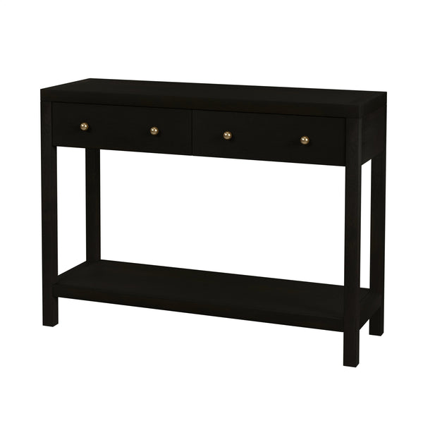 Butler Specialty Nora Rectangular Wood Console Table With 2 Storage Drawers And Open Shelf For Stylish Living Spaces Coffee Acacia Wood,Acacia Veneer,Mdf,Pine Wood 5739451-butler
