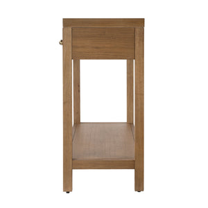 Butler Specialty Nora Rectangular Wood Console Table With 2 Storage Drawers And Open Shelf For Stylish Living Spaces Brown Rubberwood,Oak Veneers,Mdf,Oak Wood,Pine Wood 5739452-butler