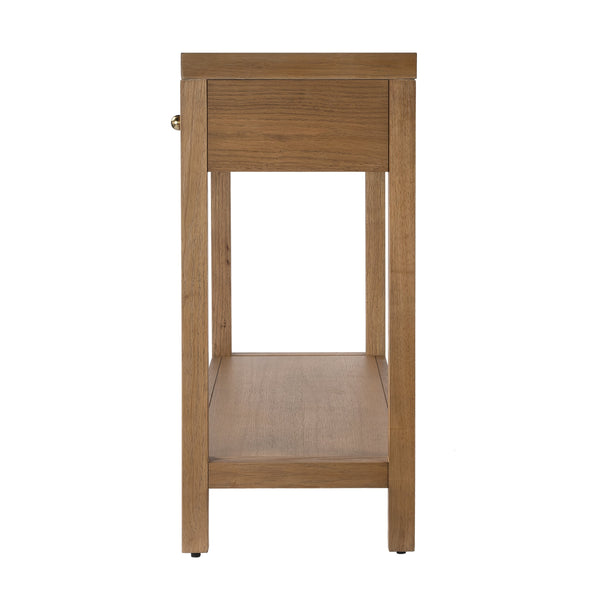 Butler Specialty Nora Rectangular Wood Console Table With 2 Storage Drawers And Open Shelf For Stylish Living Spaces Brown Rubberwood,Oak Veneers,Mdf,Oak Wood,Pine Wood 5739452-butler