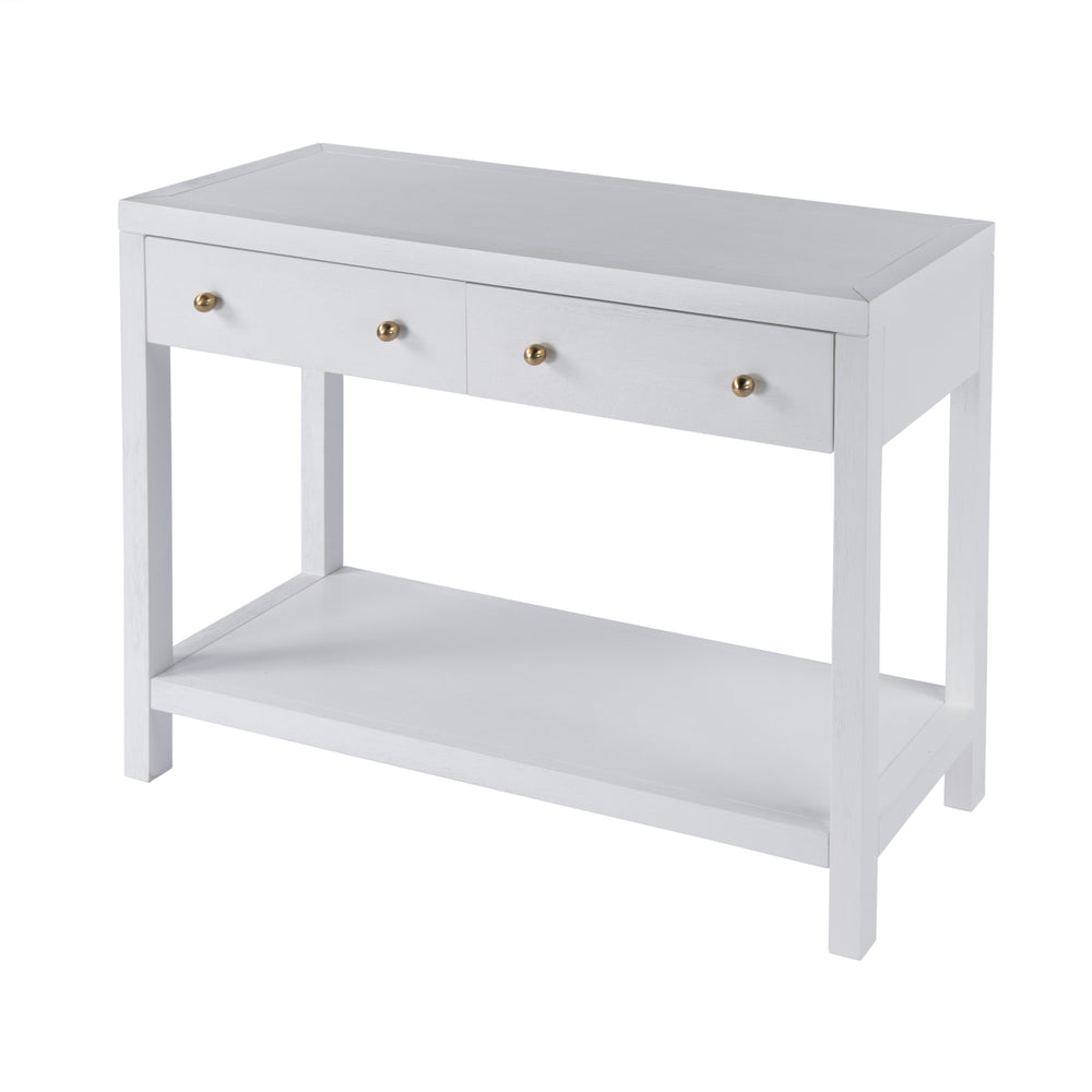 Nora 2 Drawer Wood Console Table 5739477 White Butler Specialty