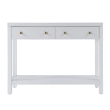 Nora 2 Drawer Wood Console Table 5739477 White Butler Specialty