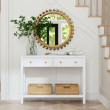 Nora 2 Drawer Wood Console Table 5739477 White Butler Specialty