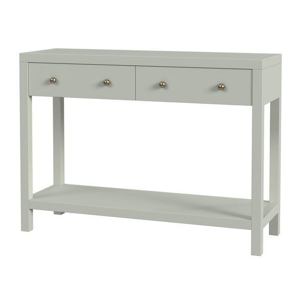 Butler Specialty Nora Rectangular Wood Console Table With 2 Storage Drawers And Open Shelf For Stylish Living Spaces Green Acacia Wood,Acacia Veneer,Mdf,Pine Wood 5739480-butler