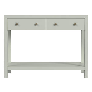 Butler Specialty Nora Rectangular Wood Console Table With 2 Storage Drawers And Open Shelf For Stylish Living Spaces Green Acacia Wood,Acacia Veneer,Mdf,Pine Wood 5739480-butler