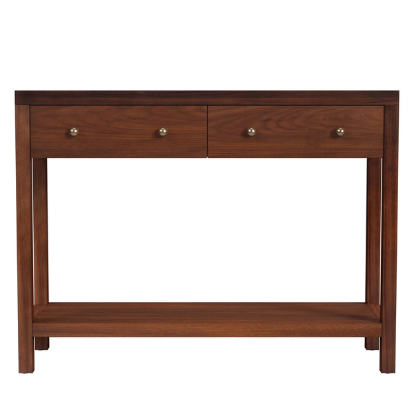 Butler Specialty Nora Rectangular Wood Console Table With 2 Storage Drawers And Open Shelf For Stylish Living Spaces Walnut Acacia Wood,Acacia Veneer,Mdf,Pine Wood 5739489-butler