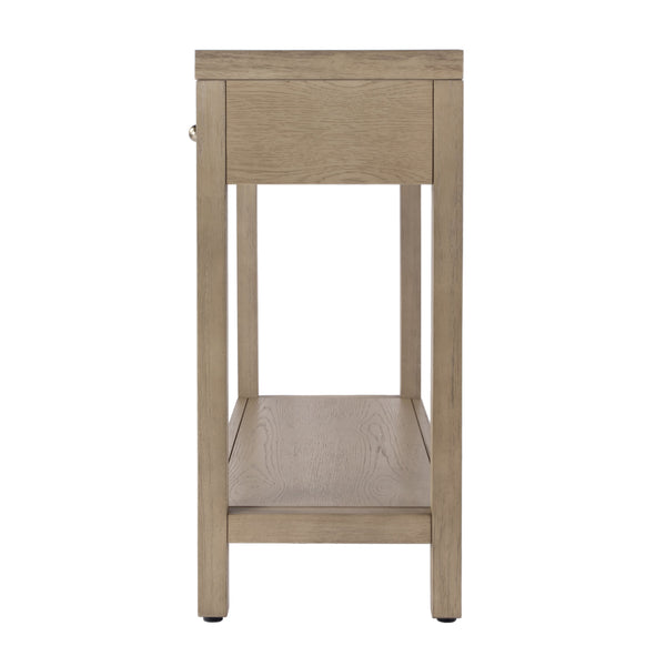 Butler Specialty Butler Nora 40 In. W Elegant Rectangular Wood Console Table With 2 Drawers & Open Shelf, Light Brown Light Brown Acacia Wood,Acacia Veneer,Mdf,Pine Wood 5739492-butler