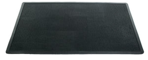 Homeroots 24" X 40" Black Rubber Outdoor Door Mat   573966