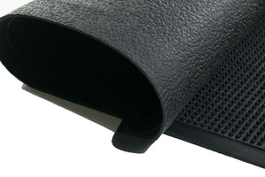 Homeroots 24" X 40" Black Rubber Outdoor Door Mat   573966