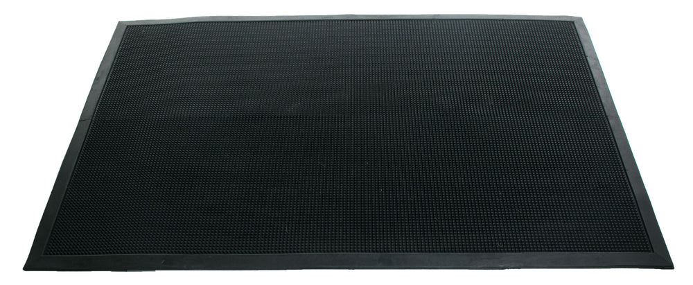 Homeroots 32" X 48" Black Rubber Outdoor Door Mat   573967