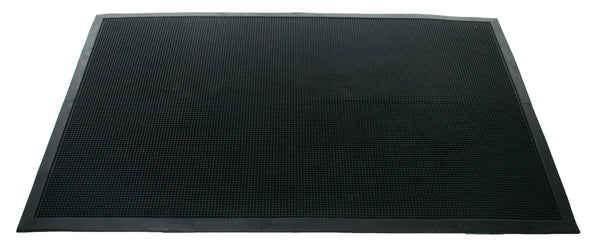 Homeroots 32" X 48" Black Rubber Outdoor Door Mat   573967