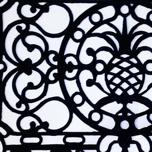 Homeroots 30" X 48" Black Rubber Pineapple Outdoor Door Mat   573969