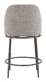 Nordhavn Swivel Counter Stool Gray 110274 Zuo Modern