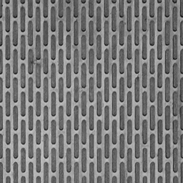 Homeroots 36" X 59" Black Rubber Outdoor Door Mat   573981