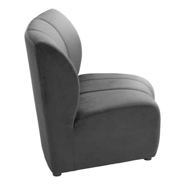 HomeRoots 42" Black Modular Sofa - Sleek, Contemporary Design with Durable Upholstery for Modern Living Spaces 573987