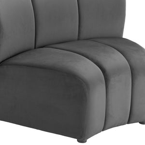 HomeRoots 42" Black Modular Sofa - Sleek, Contemporary Design with Durable Upholstery for Modern Living Spaces 573987