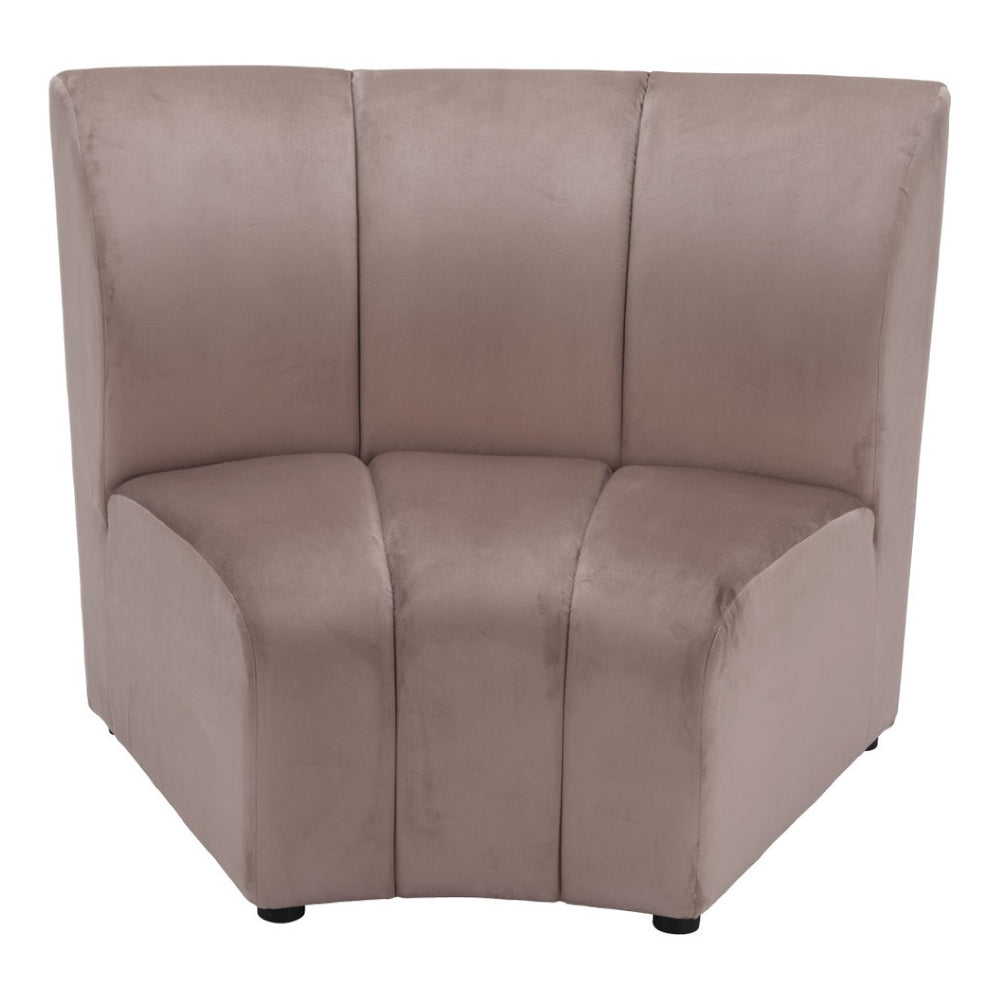 HomeRoots 42" Beige Modular Sofa - Chic Armless Design for Modern Living, Flexible Comfort & Durable Style 573988