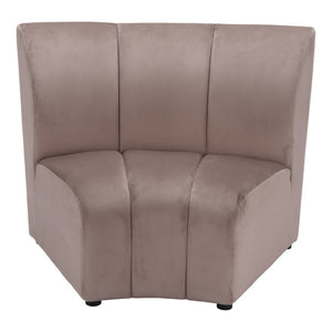 HomeRoots 42" Beige Modular Sofa - Chic Armless Design for Modern Living, Flexible Comfort & Durable Style 573988