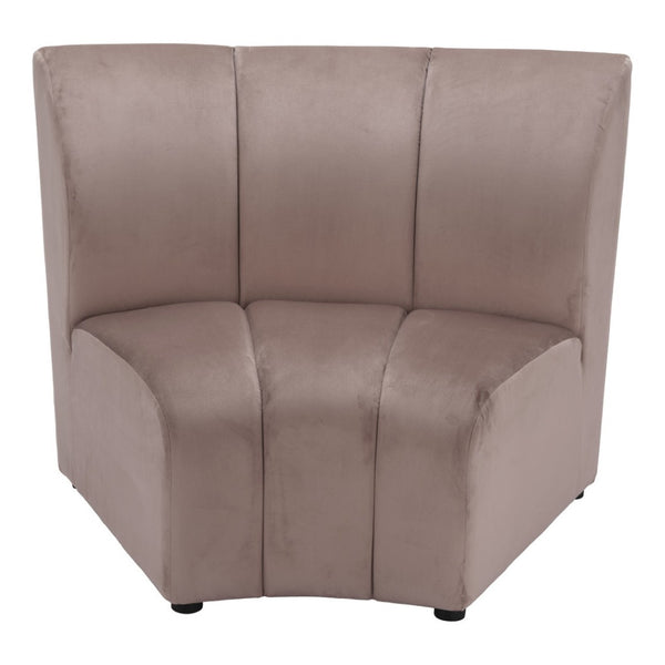 HomeRoots 42" Beige Modular Sofa - Chic Armless Design for Modern Living, Flexible Comfort & Durable Style 573988