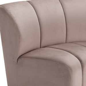 HomeRoots 42" Beige Modular Sofa - Chic Armless Design for Modern Living, Flexible Comfort & Durable Style 573988