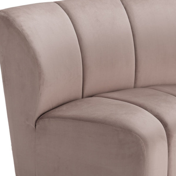 HomeRoots 42" Beige Modular Sofa - Chic Armless Design for Modern Living, Flexible Comfort & Durable Style 573988