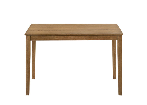 HomeRoots Five Piece Solid Oak Dining Set with Queen-Anne Chairs - Stylish, Compact & Easy to Maintain 573993