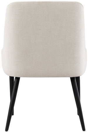 Camden Beige Linen Textured Fabric Dining Chair 573Beige-C Meridian Furniture