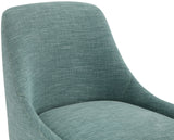 Camden Green Linen Textured Fabric Dining Chair 573Green-C Meridian Furniture