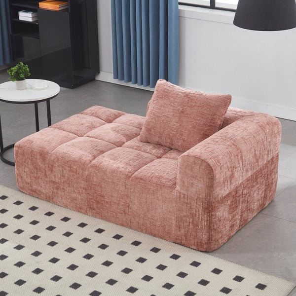 English Elm United We Win Chenille Loveseat Sofa - Minimalist Modular Sleeper For Cozy Living Rooms & Small Spaces W1568P255136-GIGA