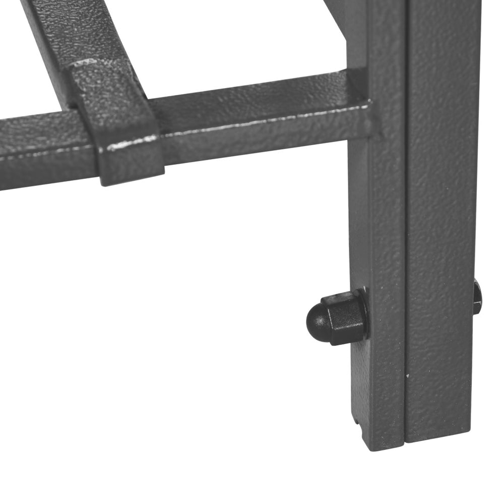 English Elm Outsunny 6.7' Steel Garden Arch Arbor With Elegant Scrollwork Hearts & Planters For Climbing Vines W2225P174392-GIGA