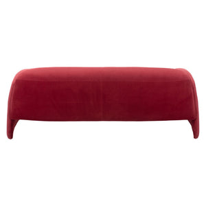 HomeRoots 70" Red Upholstered Wood Sofa - Contemporary Design, Comfortable Seating for Two, Perfect for Modern Spaces 574002