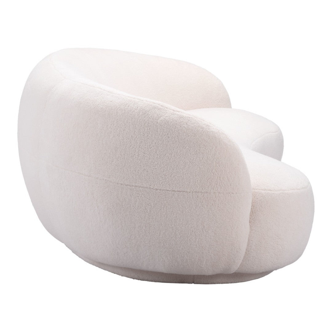 HomeRoots 93" Cream Upholstered Wood Sofa – Elegant, Comfortable, and Durable for Modern Living Rooms & Spaces 574004