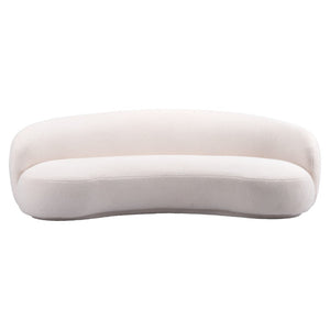 HomeRoots 93" Cream Upholstered Wood Sofa – Elegant, Comfortable, and Durable for Modern Living Rooms & Spaces 574004