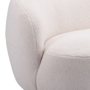 HomeRoots 93" Cream Upholstered Wood Sofa – Elegant, Comfortable, and Durable for Modern Living Rooms & Spaces 574004