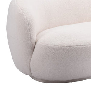 HomeRoots 93" Cream Upholstered Wood Sofa – Elegant, Comfortable, and Durable for Modern Living Rooms & Spaces 574004