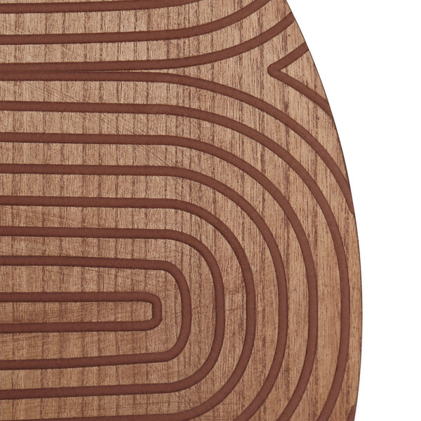 Homeroots Set Of Two Brown Wood Hanging Dimensional Sculpture  Wood 574026