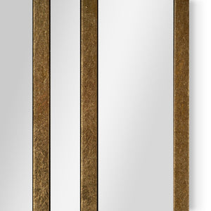 HomeRoots 32" Gold Diamond Accent Mirror - Contemporary Metal Frame, Geometric Design for Modern Spaces 574038