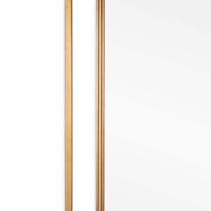 HomeRoots 22" Gold Metal Square Accent Mirror - Mid-Century Modern Art-Deco Design for Stunning Home Decor 574049