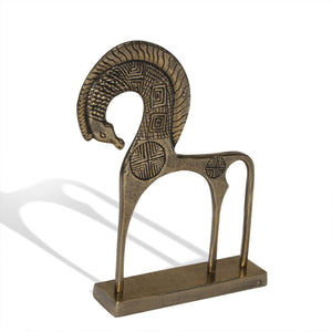 HomeRoots 21" Gold Aluminum Tabletop Sculpture - Chic Modern Accent for Home & Office Decor, Gift-Ready! 574062