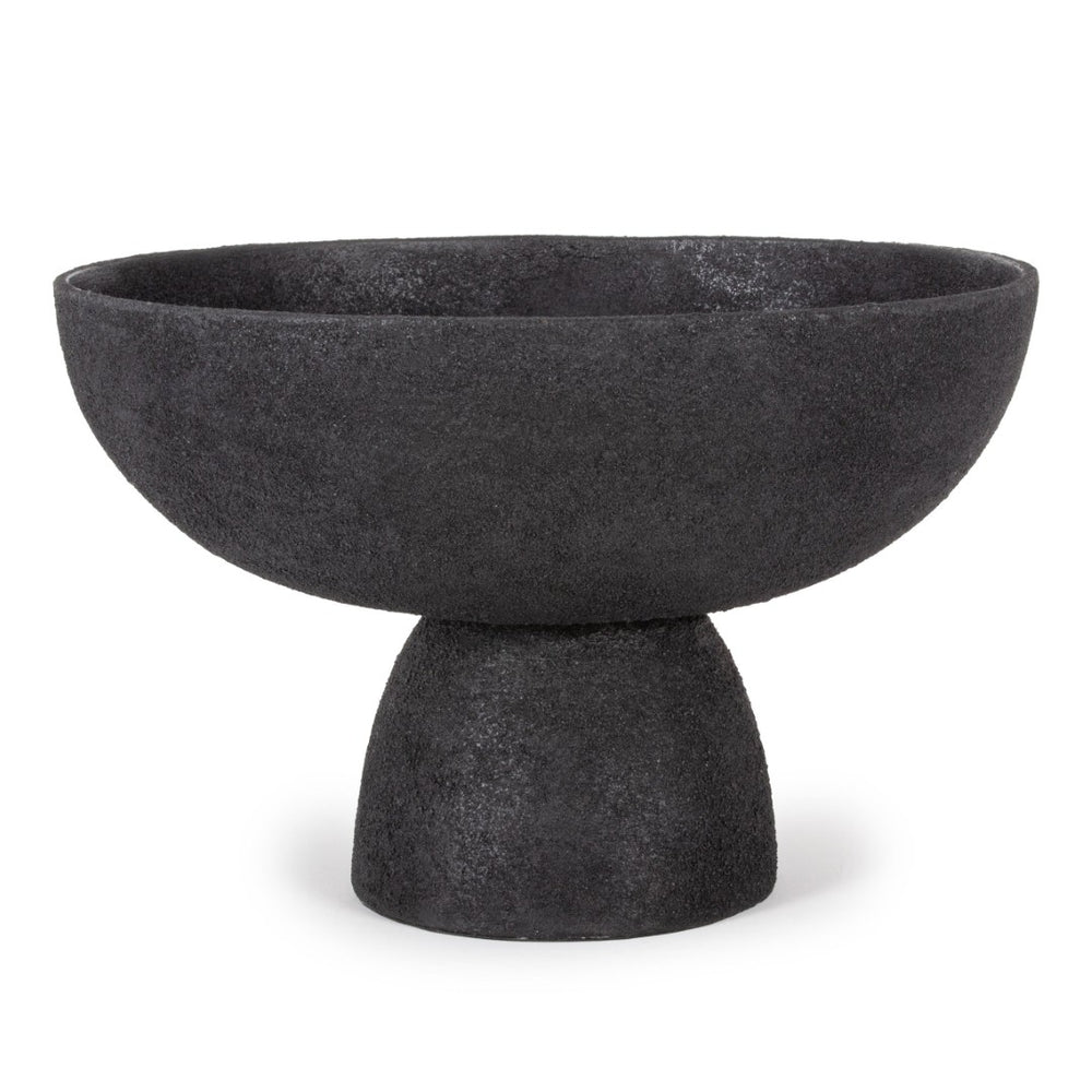 HomeRoots 8" Black Aluminum Decorative Bowl - Modern Centerpiece for Home Décor, Versatile Accent for Any Space 574095