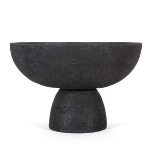 HomeRoots 8" Black Aluminum Decorative Bowl - Modern Centerpiece for Home Décor, Versatile Accent for Any Space 574095