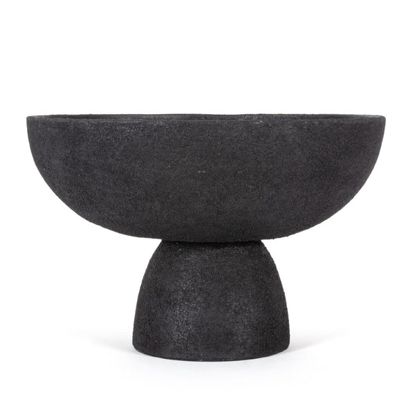 HomeRoots 8" Black Aluminum Decorative Bowl - Modern Centerpiece for Home Décor, Versatile Accent for Any Space 574095