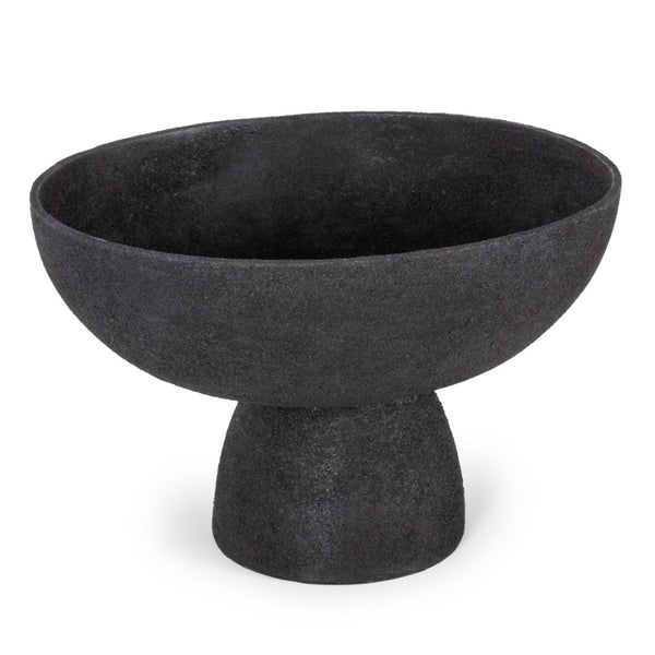 HomeRoots 8" Black Aluminum Decorative Bowl - Modern Centerpiece for Home Décor, Versatile Accent for Any Space 574095