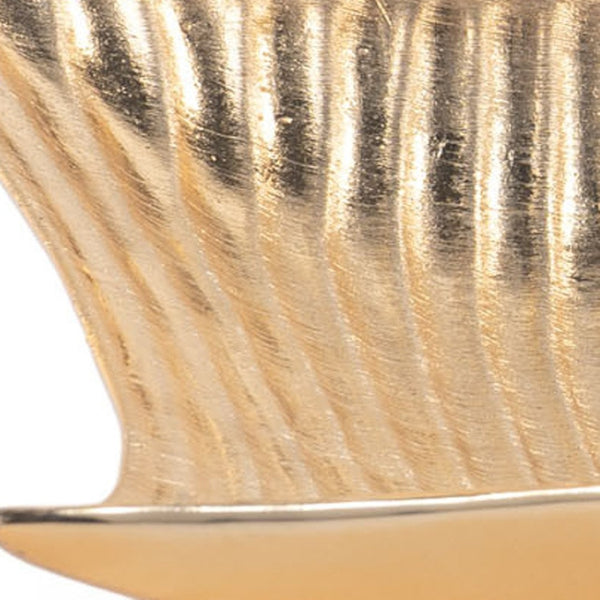 HomeRoots 20" Gold Ceramic Vanity Tray - Elegant Organizer for Cosmetics, Jewelry & Decor in Modern Style 574110