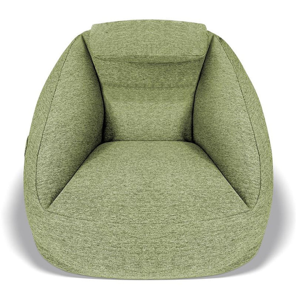 JLA Home Main Street - Cloud ergonomic couch with inflatable, water-resistant fabric, ergonomic support, pump included for easy portability and pet-friendly durability Olive Green OLX106-0002