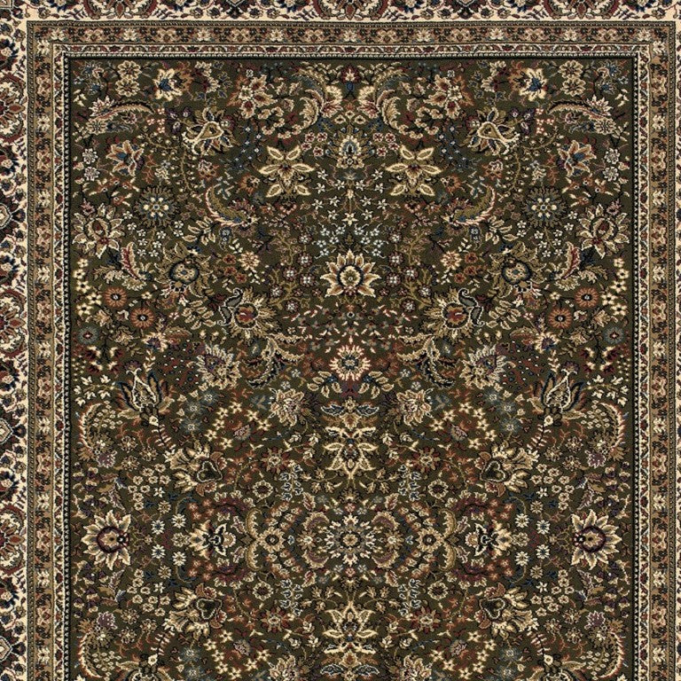 8 by 11 Polypropylene Oriental Area Rug with Classic Motif for Living Rooms
