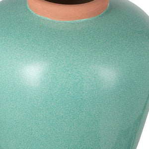 HomeRoots 9" Brown Round Ceramic Table Vase - Elegant Home Accent for Fresh Flowers & Stylish Decor Displays 574363