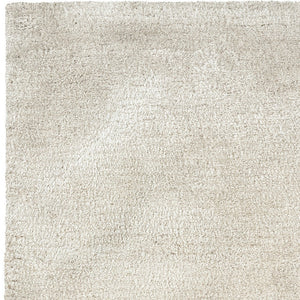 Homeroots 5' Luxurious Ivory Shag Hand-tufted Area Rug – Soft, Stain-resistant Comfort For Any Space 5' X 7' Polyester 574428